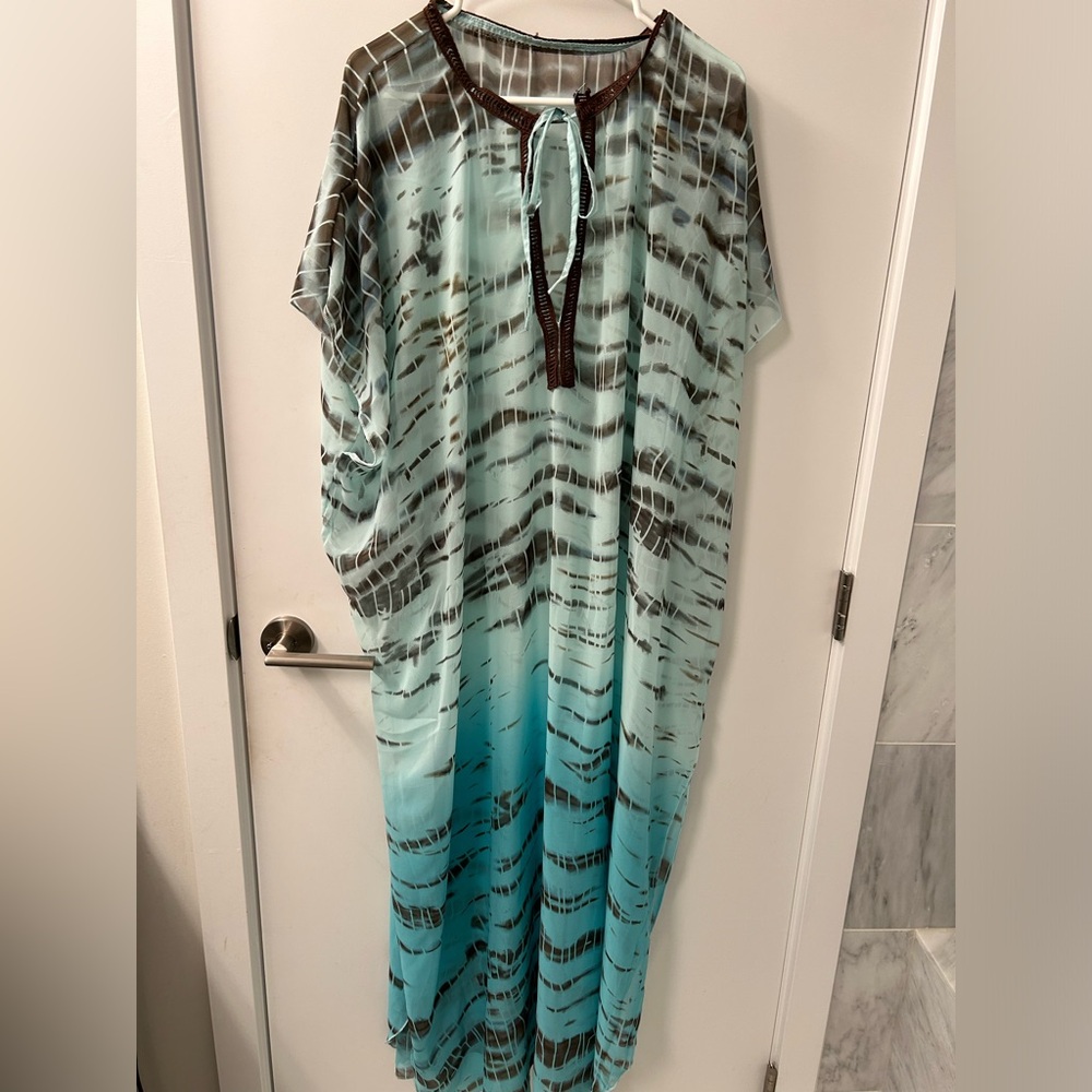 CupShe long flowing swim cover up. One size.